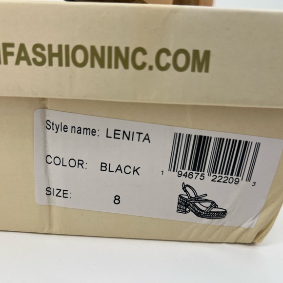 YOKI LENITA Women's Platform Heel with Espadrille, Black, 8 M US - Picture 6 of 6